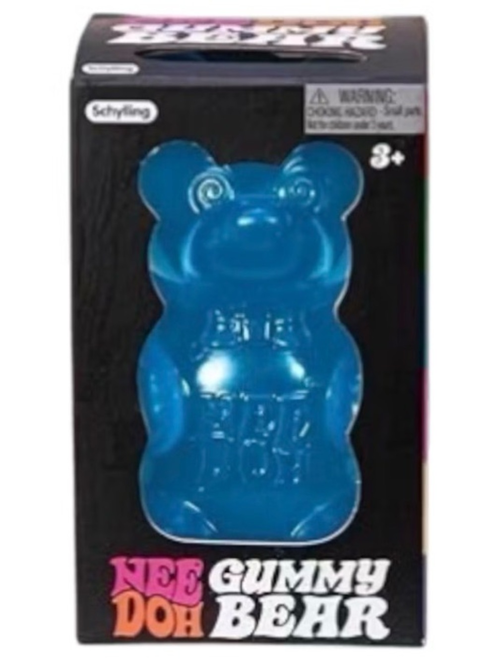 Schylling NeeDoh Gummy Bear Squishy Fidget Toy Blue
